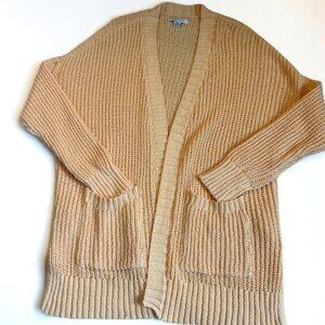 American Eagle Open Front Cardigan Orange Melon Size Small